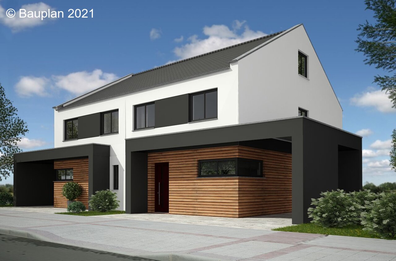 Moderne Doppelhaushälfte, massiv und energiesparend gebaut, mit schönem Garten, individuell planbar Moderne Doppelhaushälfte, massiv und energiesparend gebaut, mit schönem Garten, individuell planbar