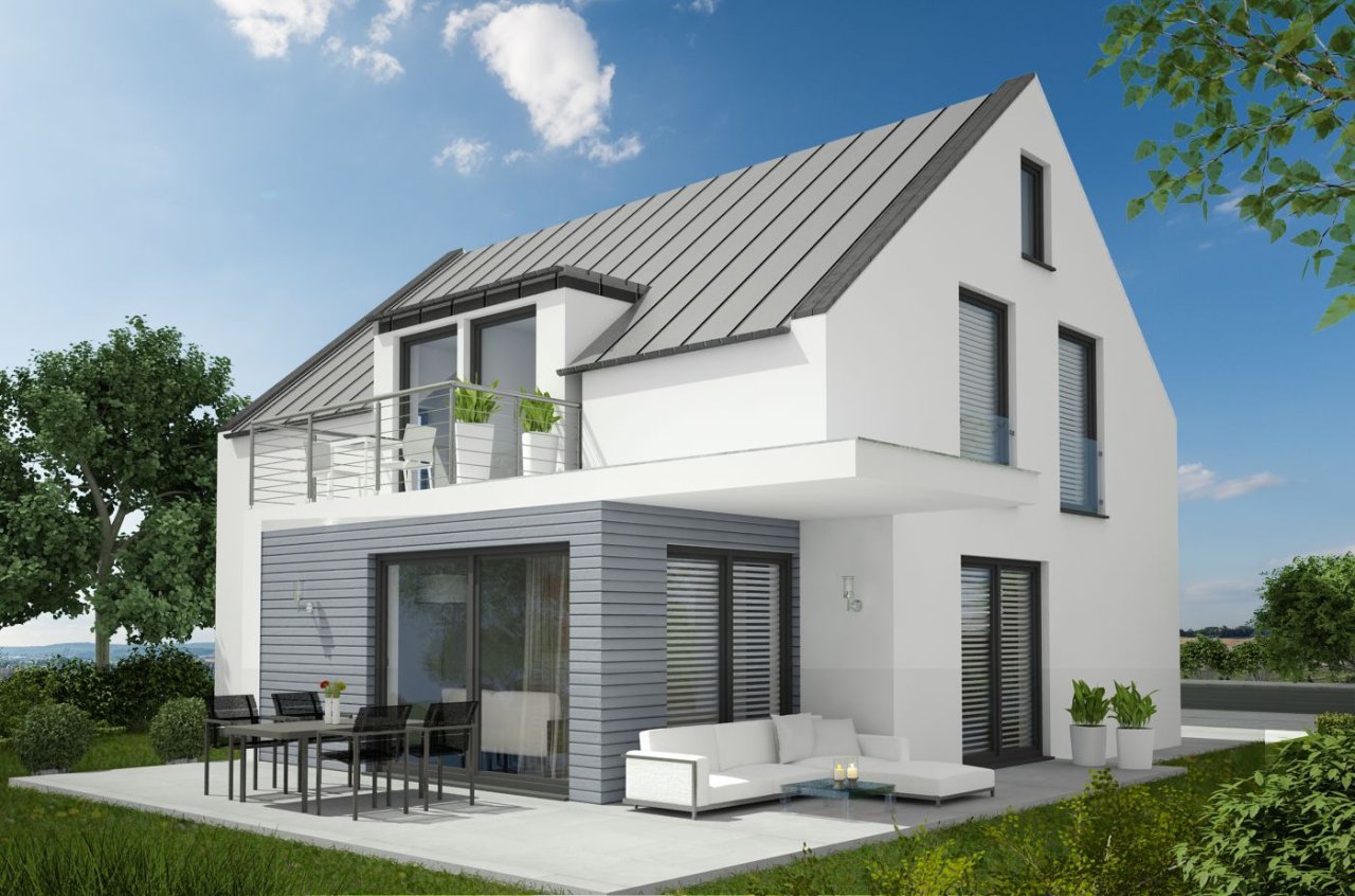 Modernes Einfamilienhaus energiesparend mit Wärmepumpe noch individuell umplanbar Modernes Einfamilienhaus energiesparend mit Wärmepumpe noch individuell umplanbar