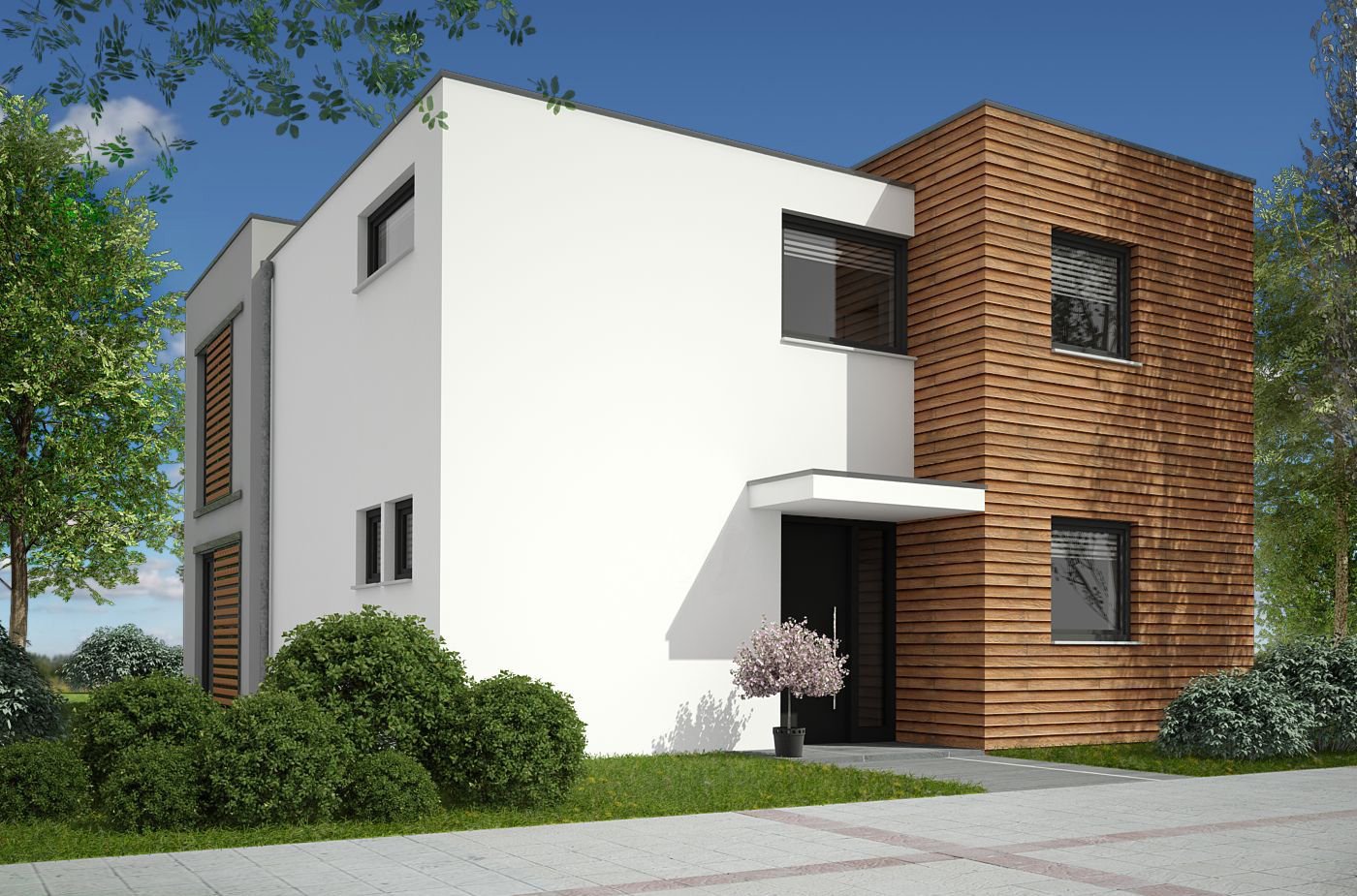 Moderne Stadtvilla in schönem Garten, individuell umplanbar, Moderne Stadtvilla in schönem Garten, individuell umplanbar,